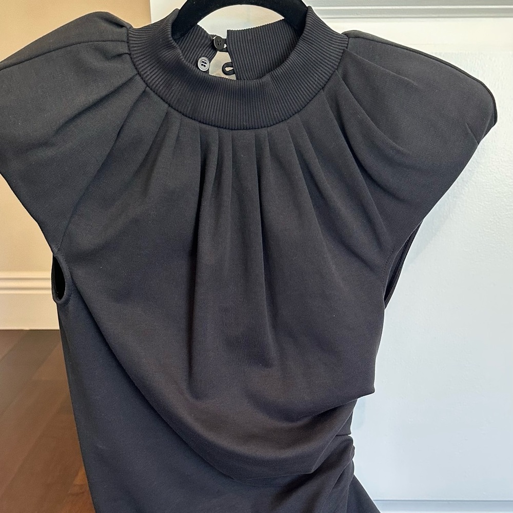The Attico Ruched Assymetric Top; Size 40